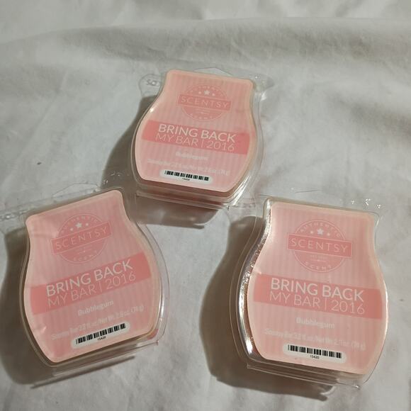 Scentsy Bar BUBBLE GUM 3.2 oz Authentic(Set of 3) scented wax - Picture 1 of 3